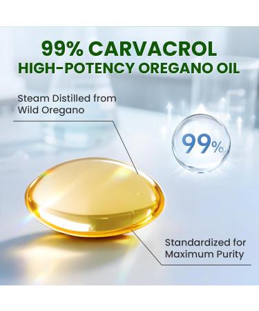 5-IN-1 Oil of Oregano with Black Seed Oil, 99% Carvacrol | Thymoquinone 320 Count Organic Oregano Oil Capsules , Vitamin D3/E/Black Pepper for Absorption, Supports Immune/Gut/Respiratory, Non-GMO 320 Count (Pack of 1) - Buy Online on GoSupps.com