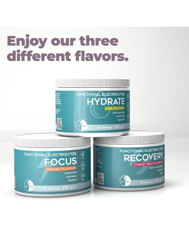GoKeto Functional Electrolytes RECOVERY 250 g 41 servings enough for 6 weeks highdose electrolyte hydration drink forest fruit flavour sugarfree with zinc and BCAAs - Buy Online on GoSupps.com