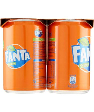 Fanta Pack of 72 mini orange soft drinks 150 ml 100% Italian orange - Buy Online on GoSupps.com