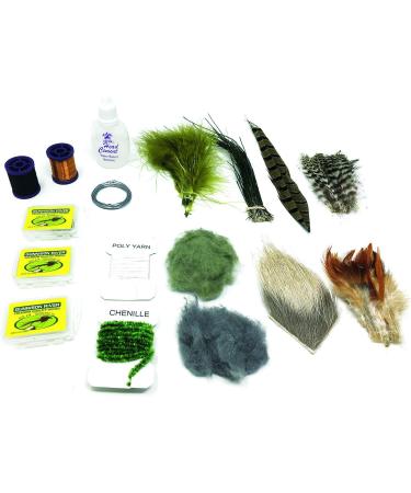 Colorado Anglers Wooden Fly Tying Standard Tool Kit with Vise, Bobbin, Threader, Bodkin, and More - Complete Fly Fishing Materials Set - Buy Online on GoSupps.com