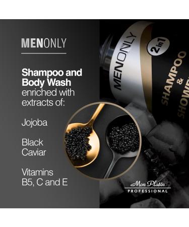 Mon Platin Men s Daily Shampoo Black Caviar & Jojoba Extracts Anti-Dandruff Volumizing & Refreshing 400ml - Buy Online on GoSupps.com