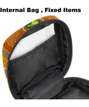 Portable Women's Menstrual Bags | Retro Ethnic Mandala Dolphin Design | Perfect for Pads & Cups - Ideal for Teen Girls - Buy Online on GoSupps.com