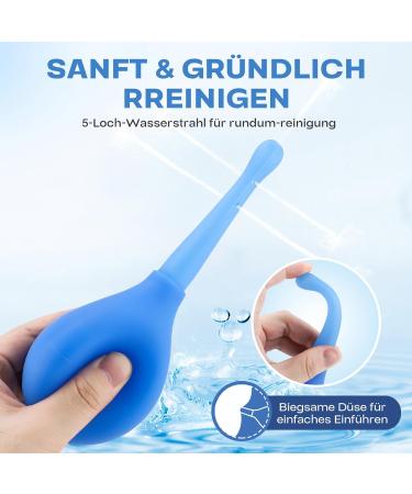  MOAJAZA Vaginal and intimate douche for women 170 ml reusable douche intimate douche vaginal douche for body care and intestinal cleansing anti-reflux blue - Buy Online on GoSupps.com