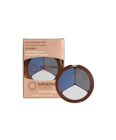 Mineral Fusion Eye Shadow Trio, Stormy, 0.1 Ounce