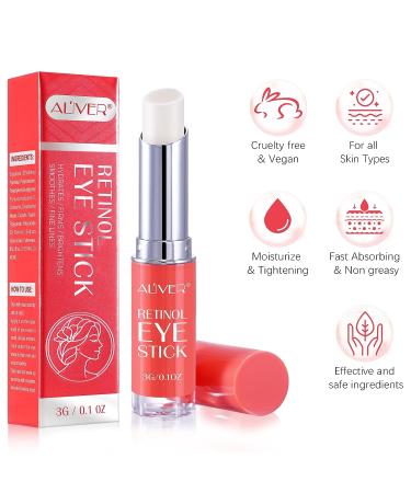 Retinol Eye Stick for Dark Circles & Puffiness | Anti-Aging Collagen Cream | Reduces Wrinkles & Fine Lines | Visible Results in 3-4 Weeks - Buy Online on GoSupps.com