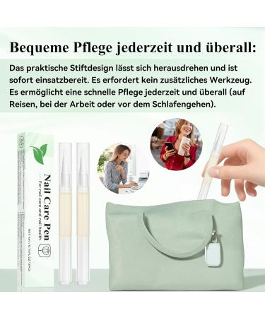 Nayrmaer Nail Care Pen 8 ml 2 pieces nail care pen moisturizes and strengthens the nails with aloe vera tea tree oil vitamin E and more - Buy Online on GoSupps.com