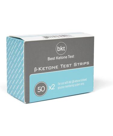 Blood Ketone Test Strips 100ct | Compatible with BKT Meter & Keto-Mojo Bluetooth Meter | Best Ketone Testing Option - Buy Online on GoSupps.com