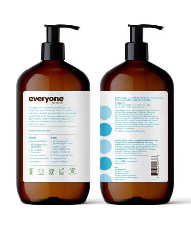 Everyone 3-in-1 Soap Body Wash Bubble Bath Shampoo 32 Ounce (Pack of 2) Unscented & 3-in-1 Soap Body Wash Bubble Bath Shampoo 32 Ounce (Pack of 2) Citrus and Mint - Buy Online on GoSupps.com