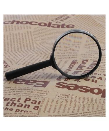 Lightweight Magnifying Glass 60Mm Diameter Handheld 5X High-Definition Portable Magnifying Glass for Reading Reading Newspapers Watch Repair/1Cps Lofty Ambition