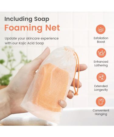 Turmeric Kojic Acid Soap Bars - Natural Dark Spot Remover for Face & Body Moisturizing & Gentle Skincare 1 Pack - Buy Online on GoSupps.com