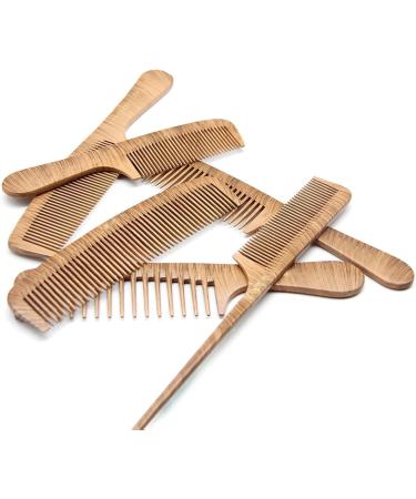 Comb Natural Pear Wooden Wide Tooth Hair Comb Scalp Head Massage Wood Comb Detangling Hair Brush for Hair Care Tools wooden comb (Color : 3) - Buy Online on GoSupps.com