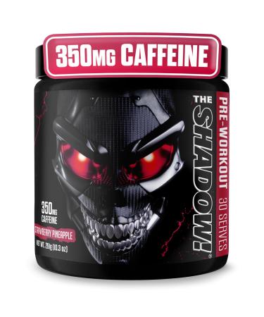 JNX SPORTS The Shadow! High Stim Preworkout | 350mg of Caffeine | Strawberry Pineapple 30 Servings | Electric Energy Mental Focus & Superhuman Strength for Men & Women Strawberry Pineapple 9.5 Ounce (Pack of 1)