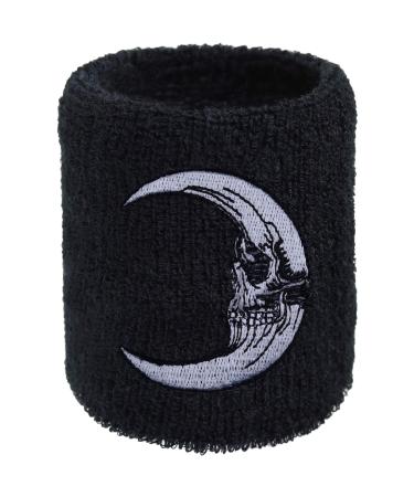 Express embroidery sweat band Biker embroidered & absorbing terry designer welding band |Sports-Wristband Birthday Welding Arm Band Festival Accessoire Rocker concert Biker Moon-Welding Band
