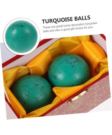 Ultechnovo 2st Turquoise Baoding Health Balls - Chinese Handballs for Finger Fitness & Massage | Leisure & Gift Accessories - Buy Online on GoSupps.com