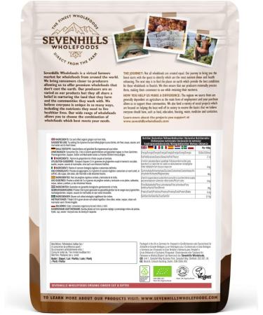Sevenhills Wholefoods Organic Dried Ginger Root 200g - Perfect for Tea Infusion & Cooking - Buy Online on GoSupps.com