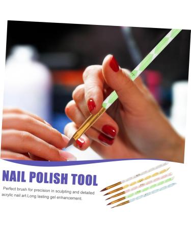 FRCOLOR Set of 5 Brushes for Nail Art Tips Nail Tools de Gel Painting Tools Nail Gel Polish Nail Art Sticks for Practice Nail Art Display Pen Rhinestones Nail Polish Care Set Decorate 3D Nail Set - Buy Online on GoSupps.com
