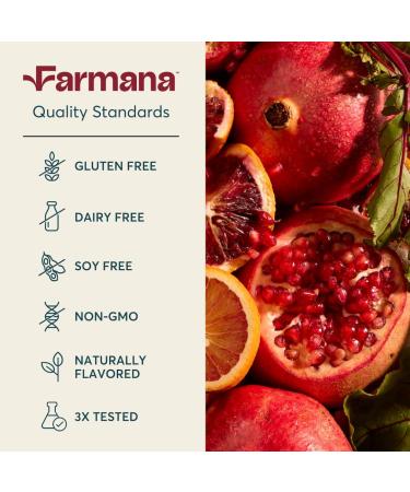 Farmana Creatine HMB Pre-Workout Drink Mix All Natural Caffeine-Free Pre-Workout Supplement with Amino Acids and Organic Superfoods Active Nutrition Supplement - Blood Orange Pomegranate Flavor - Buy Online on GoSupps.com