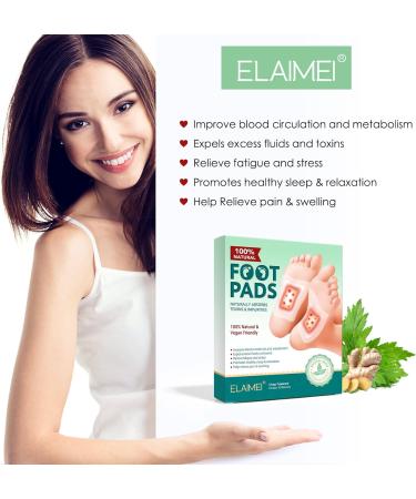 Detox Foot Pads - 20 STK Detoxification Plaster for Pain Relief & Stress Relief | Health Care Foot Care Solution - Buy Online on GoSupps.com