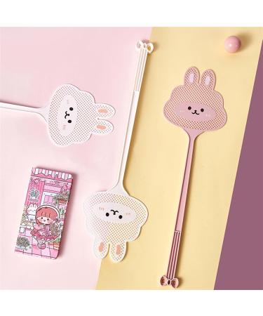 BAMFY 2 Pcs Fly Swatter Manual Plastic Fly Swat Set with Long Handle Fly Swatters Indoor Outdoor Fly Killer for Classroom Office Kitchen Home (Color : A) - Buy Online on GoSupps.com