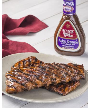 Ken's Steak House Asian Sesame Ginger & Soy Dressing 16 OZ - Pack of 6 - Buy Online on GoSupps.com