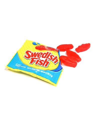 Swedish Fish Mini Soft & Chewy Halloween Candy - 24 Count (Pack of 6) Mixed-Fruit Assortment - Buy Online on GoSupps.com
