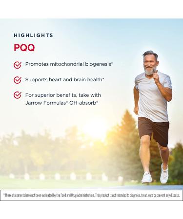 Jarrow Formulas PQQ 10 mg - 30 Capsules for Energy & Antioxidant Support - Buy Online on GoSupps.com