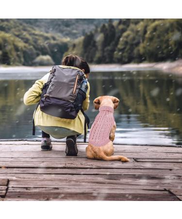 Cozy Pink Dog Sweater - Winter Turtleneck Knit for Small & Medium Pets | Warm Cat & Dog Pullovers - Shop Internationally! - Buy Online on GoSupps.com