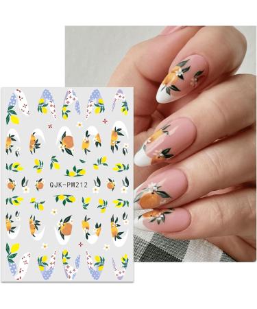 JMEOWIO 10 Sheets Flower Nail Art Stickers Decals Self-Adhesive Spring Floral Summer Colorful Nail Supplies Nail Art Design Decoration Accessories - Buy Online on GoSupps.com