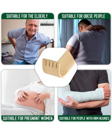 RENOOK Bamboo Wooden Back Scratcher 16.5'' - Instant Itch Relief, Perfect Gift for Loved Ones - Buy Online on GoSupps.com