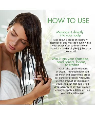 Organic Rosemary Oil for Hair Growth | Strengthening Serum, Nourishes Scalp, Hair Loss Treatment - 60ml - Buy Online on GoSupps.com