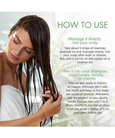  PLOBRT Rosemary Oil for Hair Growth 2 Pack Rosemary Essential Oil for Skin Face Eyebrow and Eyelash Growth 100% Pure Natural Improved Hair Growth Nourishes Scalp Rosemary Hair Oil For Men Women - Buy Online on GoSupps.com