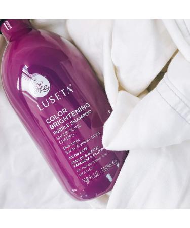 Luseta Beauty Color Brightening Purple Shampoo 16.9 oz | Tone & Brighten Blonde Hair - Buy Online on GoSupps.com