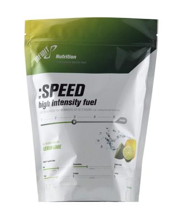 INFINIT Nutrition SPEED High-intensity Fuel All-in-one 230 Calories Per Serving Sport Hydration Drink Mix - No Gels Bars or Salt Pills Natural Carbs Electrolytes Gluten Free Vegan Lemon-Lime Flavor