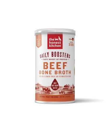 The Honest Kitchen Daily Boosts: Instant Bone Broth Liquid Treat with Turmeric for Dogs Beef 3.6 Ounce (Pack of 1)