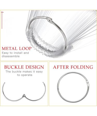 Beaupretty Stiletto Nail Sticks - 100pcs Fan-shaped Nail Display Tips with Metal Ring (Transparent) - Buy Online on GoSupps.com