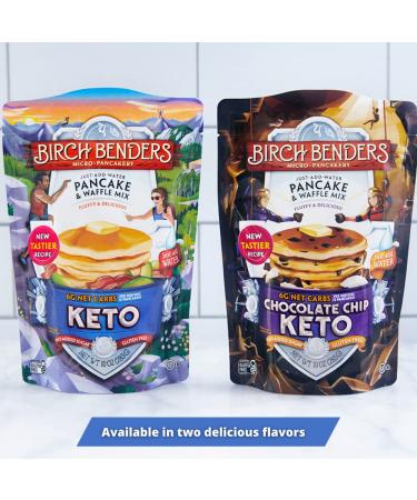 Birch Benders Keto Pancake & Waffle Mix - Low-Carb, High Protein, Grain-free, Gluten-free, Keto-Friendly 3 Pack (10oz each) - Buy Online on GoSupps.com