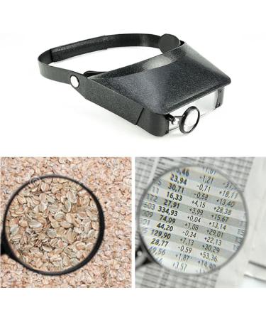 Premium Head Magnifier Hands Free Headband Magnifying Glass Jeweler's Loupe Bracket and Headband Great Performance Small Gift - Buy Online on GoSupps.com