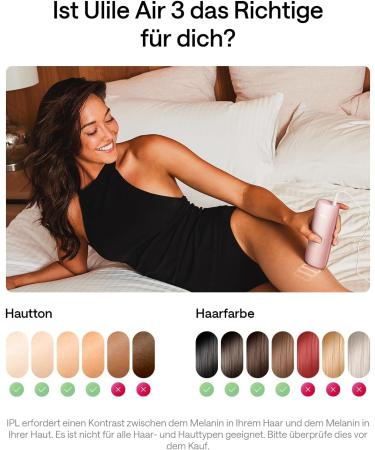 Ulike Air 3 IPL Hair Removal Device - Sapphire Ice Cooling for Painless Long-lasting Results | At-Home Laser Hair Removal for Men & Women - Pink - Buy Online on GoSupps.com