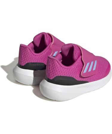 adidas Baby Runfalcon 3.0 Hook-and-Loop Sneakers - 7 UK Child - Lucid Fuchsia/Blue/Dawn/Core Black - Buy Online on GoSupps.com