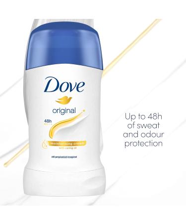 Dove Original Moisturising Cream Anti-Perspirant Deodorant Stick 40ml - 48-Hour Odour Protection - Fresh Scent - Pack of 1 - Buy Online on GoSupps.com