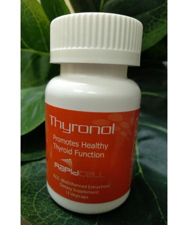 RAPID CELL THERAPY THYRONOL 15 Capsules/Bottle Promotes Healthy Thyroid Function