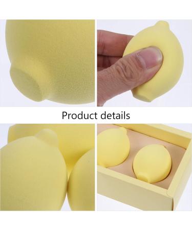 Uonlytech Fruit Shape Blending Sponge - Yellow Makeup Egg Tool for Women & Girls | Optimal Beauty Application - Buy Online on GoSupps.com