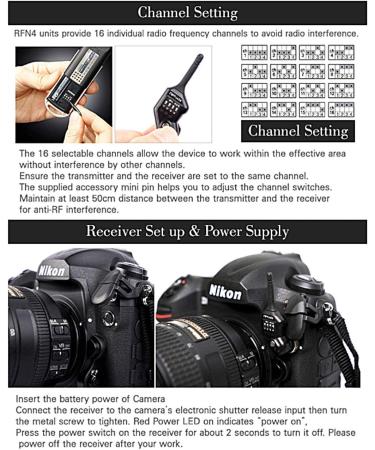 Wireless Remote Shutter Release for Nikon - SMDV RFN4s Transmitter & Receiver - Buy Online on GoSupps.com
