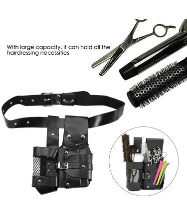 Professional Hairdresser Tool Bag - PU Leather Salon Barber Scissor Pocket with Adjustable Strap | Best Hairdressing Accessories - Buy Online on GoSupps.com