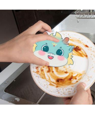 Dish Washing Sponge Kitchen Sponge Scrubbers for Dishwashing & Cleaning Powerful Oil Removal Without Scratching Kitchen Cleaning Supplies for Everyday Jobs Ngumms Green - Buy Online on GoSupps.com