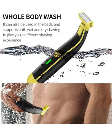 Stellaya Shaver Stellaya Wet and Dry Shaver Full Body Washed Wet & Dry Shaver with 4 Types of Limited-Length Combs Waterproof Male Hygiene Razor Electric Body Hair Trimmer for Men (#02) - Buy Online on GoSupps.com
