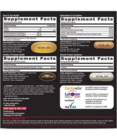 GNC Mega Men Whole Body Vitapak Twin Pack - 30 Packs, Supports Wellness & Performance - Buy Online on GoSupps.com