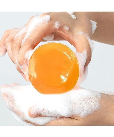  JINGLING Turmeric facial soap 50g handmade for deep cleansing of the face and body for skin cleansing suitable for all skin types - Buy Online on GoSupps.com