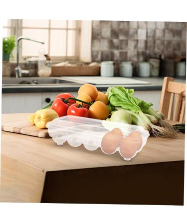 Zerodeko Egg Rack Container with Lid Eggs Pallets Fridge Countertop Egg Holder Egg Boxes Egg Carton Camping - Buy Online on GoSupps.com
