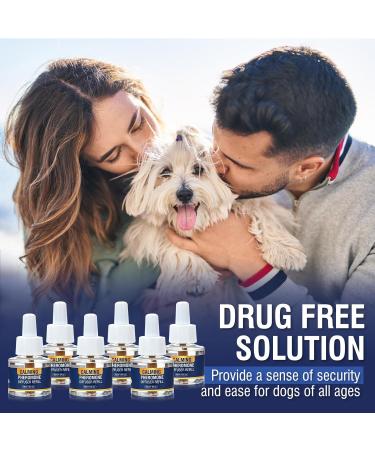 Dog Pheromones Anti Stress Calming Soothing Taking Pheromones to Soothe Relaxing Calming Agitated Stressed Reduces Anxiety Storm Fireworks 6 * 48ml Diffuser Refills Tasteless - Buy Online on GoSupps.com